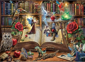 Magic Book Jigsaw Puzzles, 1000 Piece Puzzle for Adults, SEALED NEW FAST SHIP - Picture 1 of 12