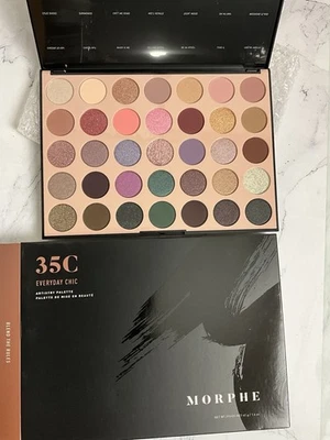 Morphe 35C Everyday Chic Artistry Eyeshadow Palette 35 Shades New In Box - Image 1 of 4