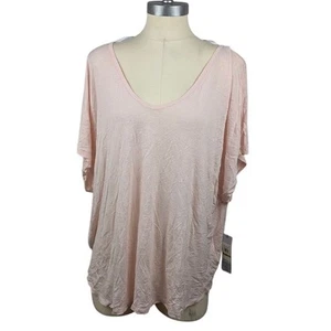 Calvin Klein Performance Light Pink Top Size 3X Dancer Short Sleeve - Picture 1 of 4