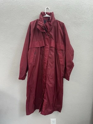 L.L. Abrigo largo Bean para mujer talla grande rojo cremallera chaqueta con capucha para todo tipo de clima Foto 1 de 4