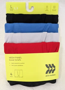 Confezione 4 Slip Boxer Ragazzo Taglia Lg 10-12 Pannello Intimo Rete - Foto 1 di 6