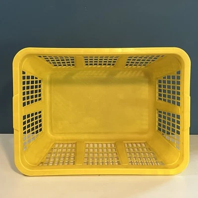 Vintage Rubbermaid Laundry Basket Harvest Gold Yellow Rectangular #2965 Retro - Image 1 of 4