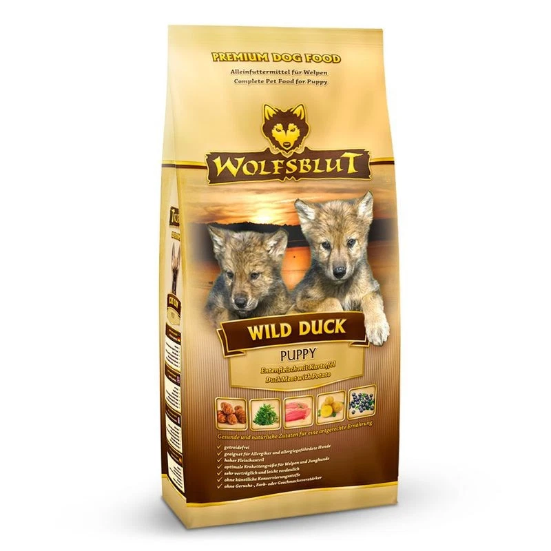 Wolfsblut WILD DUCK PUPPY 12,5 kg | Trockenfutter für Welpen - Bruchware - Bild 1 von 1