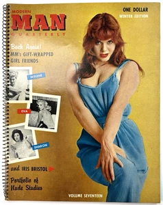 MODERN MAN Quarterly (Winter 1959) IRIS BRISTOL Terry Higgins Vintage Pinup VG - Picture 1 of 11