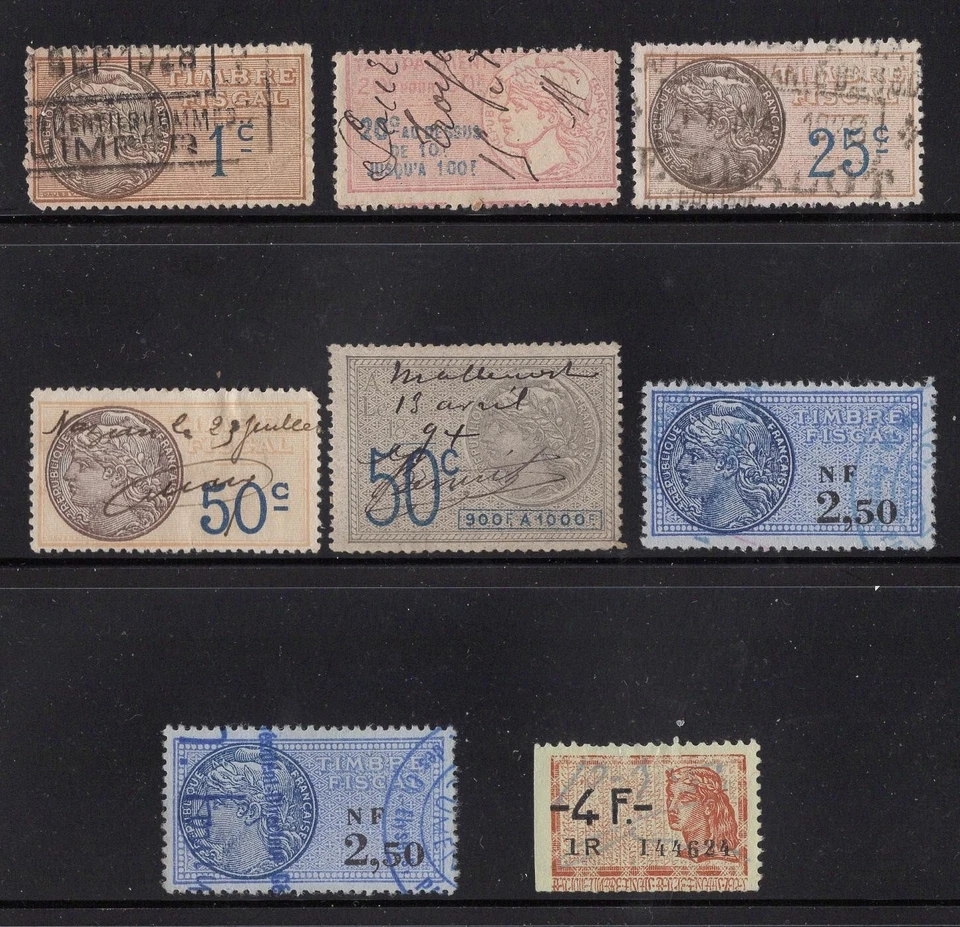 FRANCE  FISCAL STAMPS  USED - Image 1 of 1