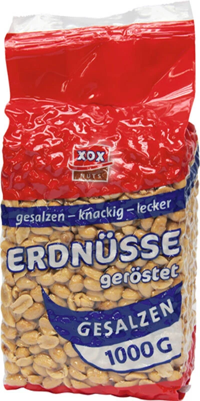 XOX Erdnüsse Gesalzen 2er Pack (2x 1 Kg)