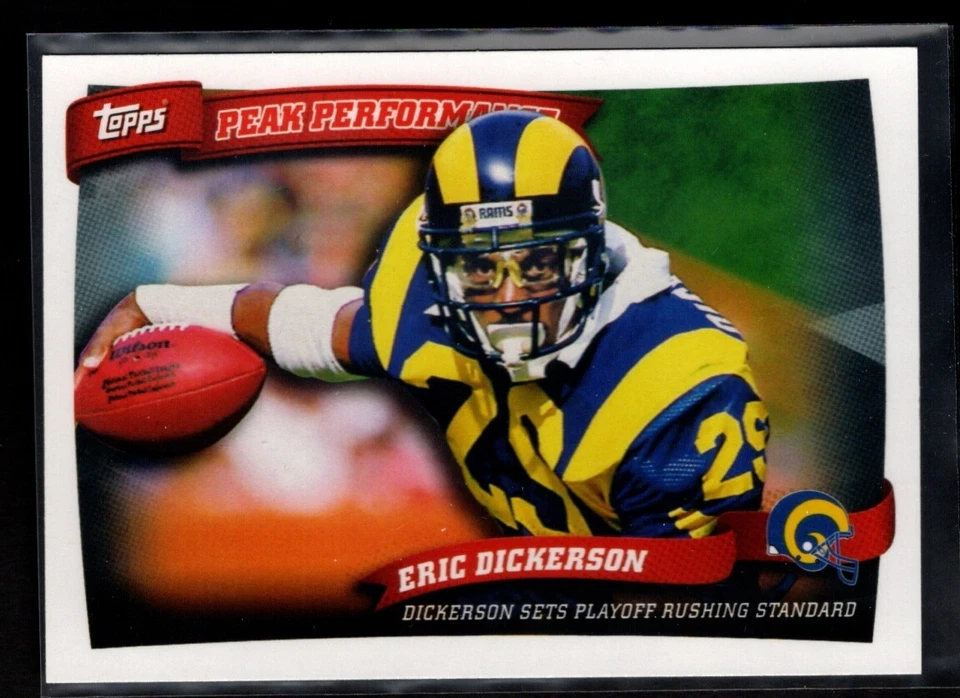 ERIC DICKERSON  RAMS  2010 TOPPS PEAK PERFRORMANCE #PP13 - Image 1 of 1