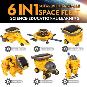 STEM Projects for Kids Ages 8-12, Science Kits Boys, Solar Robot Yellow - Picture 1 of 12