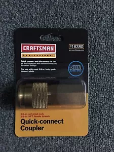 Craftsman 3 pc Set 3/8 quick connect Disconnect coupler & Stud / Nipple Air Tool - Picture 1 of 7
