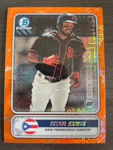2020 Bowman Chrome MegaBox Heliot Ramos #STG-HR Orange Mojo Refractor /25 - Picture 1 of 2