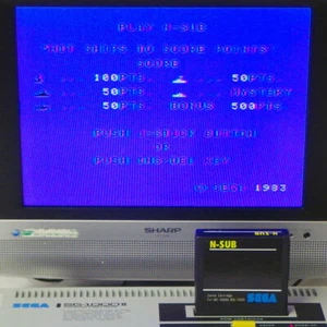 N-SUB Sega SC-3000 Japan Import Submarine Shooter SG-1000 markIII mark3 NTSC-J - Picture 1 of 2
