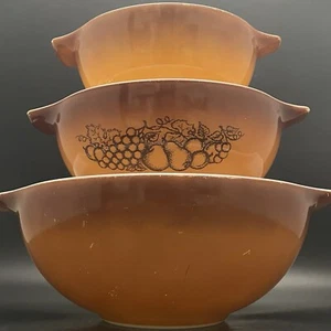 Pyrex Old Orchard Cinderella Schale 3 Stück Set 1974-1978 Made in USA 442 443 444 - Bild 1 von 24