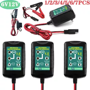 1-7 Pcs Battery Charger Maintainer Trickle 6V 12V 1.5A Car Automatic Motorcycle - Picture 1 of 20