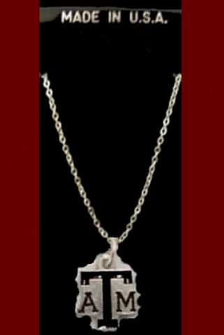 Texas A&M University  Aggies ATM  Necklace Gigem Maroon College NCAA Jewelry Fan Cover