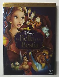 LA BELLA Y LA BESTIA, MOVIE BY WALT DISNEY, 2010 MEXICAN DOUBLE DVD, ANIMATION