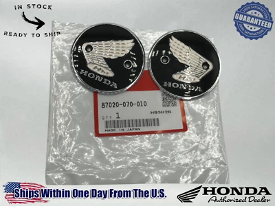 Honda Fuel Tank Badge Emblems C200 CA95 CA200 CB92 CB160 CL90 S90 87020-070-010 - Image 1 of 4