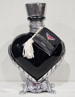 Tequila Grand Love Añejo, Black Heart, Blown Glass & Pewter, 200 ML, 40%Alc. Vol • 79.90$