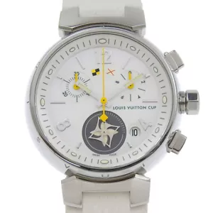 LOUIS VUITTON Tambour Watches Q132C Lovely cup White shellDial Stainless S... - Picture 1 of 8