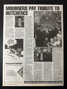 MICHAEL HUTCHENCE INXS | 15X11" 1997 NME TRIBUTE ARTICLE L445 - Imagen 1 de 1
