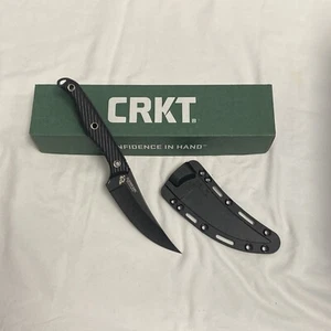 CRKT 2709 Clever Girl Fixed 4.6" SK5 Black Blade, G10 Handles, W/ Sheath - Picture 1 of 9