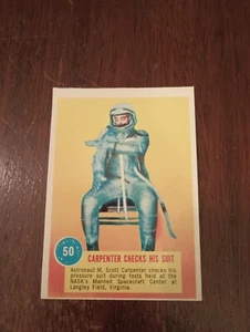 1963 Topps Astronauts #50 Carpenter Checks Suit (EXMT) - Picture 1 of 2