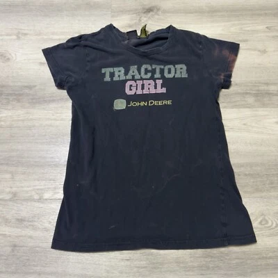 Женский винтажный топ-трактор для девочки John Deere Y2K с коротким рукавом 2000 размер XS/S - Изображение 1 из 4