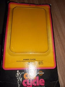 NOS Motocross MX AHRMA Moto X Cal Custom Number # Plate Yamaha 7.25" X 10.25" - Picture 1 of 1