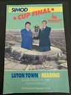 1988 Luton V Reading Simod Cup Final Programme At Wembley