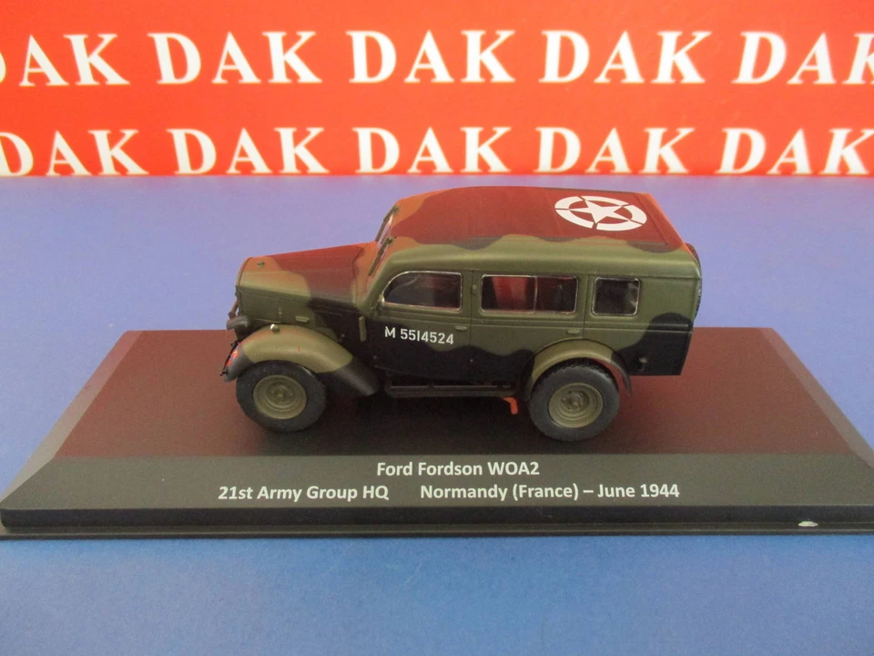 Die cast 1/43 Modellino Auto Ford Fordson WOA2 21st Army Group HQ Normandy 1944 - Immagine 1 di 4
