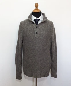 Balmain Paris Sweater Mens Sz. M Gray Authentic Jumper Pullover Mock Neck Grey - Picture 1 of 12