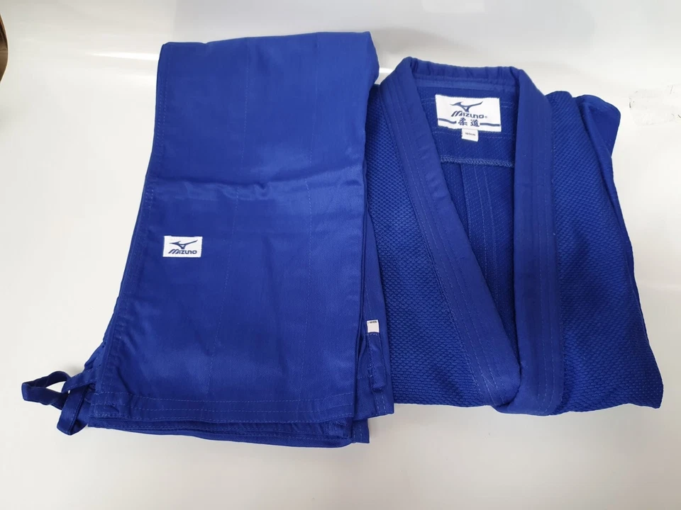Mizuno Hayato Senior Judo Suit / Judo Kleidung 160cm blau - Bild 1 von 4