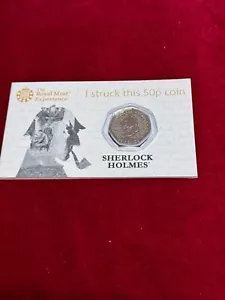 2019 Strike Your Own SYO Sherlock Holmes 50p Fifty 50 Pence Coin - Picture 1 of 4