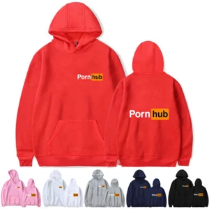 Porn Hub Hoodie Unisex Novelty Online Grown Up Sweatshirt Joke Sex Hooded Top AU - Picture 1 of 13