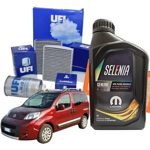 Kit Tagliando Fiat Qubo 1.3 Mjt Multijet Euro 5 95cv Ufi 4 Lt Selenia Wr Pe 5w30 - Imagen 1 de 10