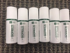 Biofreeze Professional 5% Menthol 3oz Roll Pain 6pk Relief Arthritis Aches 7/26 - Picture 1 of 2