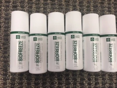 Biofreeze Professional 5% mentol 3 oz rollo dolor 6pk alivio dolores artritis 7/26 Foto 1 de 2