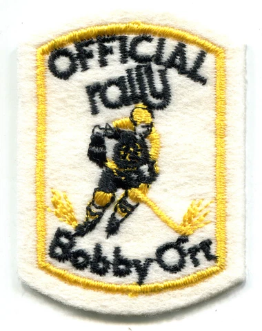 1970'S BOBBY ORR BOSTON BRUINS HOF RALLY NHL HOCKEY 3" VINTAGE PROMO PATCH Cover