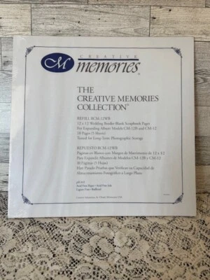 Creative Memories 12x12 Wedding Border Scrapbook Pages RCM-12WB Refill Sealed - Image 1 of 2