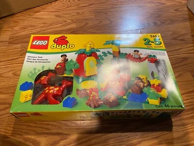 RARO NUEVO 1997 Lego Duplo 2605 Dinosaur Park figuras como nuevo en caja nuevo en caja completo Foto 1 de 4