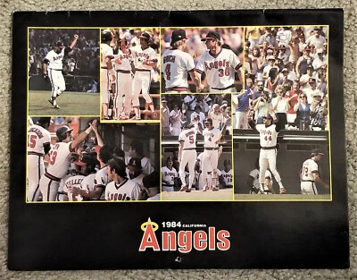 1984-85 California Angels Wall Calendar / Schedule - March thru March / Pentax - Image 1 of 3
