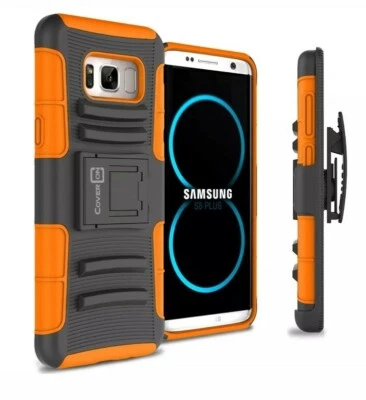 Funda de 3 piezas con soporte y clip para cinturón para Galaxy 'S8+ PLUS' *NO para S8* Foto 1 de 4