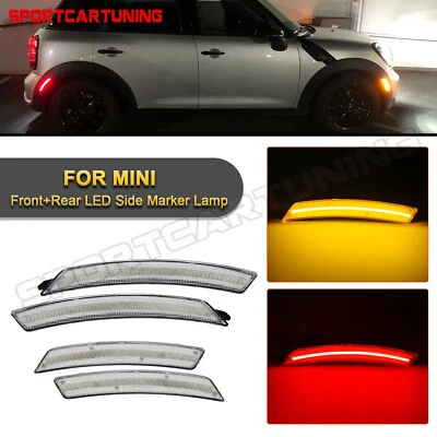 适用于 05 - 2016 Mini Cooper R55 R55 R60 R61 琥珀色 LED 转向信号侧标记灯 — 第 1/4 张图片