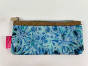Bolsa de lápiz de alto mantenimiento azul iris Lilly Pulitzer cepillo cosmético bolsa de maquillaje - Imagen 1 de 6