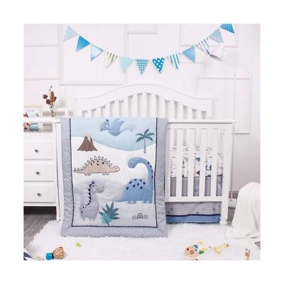 Juego de ropa de cama para cuna bebé dinosaurio La Premura – soporte de 3 piezas para dinosaurios Foto 1 de 4