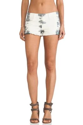 Pantalones Cortos Denim Corte Medio WILDFOX Lara Cenizas Tie Dye-Talla 27 Usados en Excelente Condición Foto 1 de 4