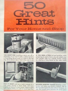 Vintage POPULAR MECHANICS 50 tolle Hinweise (ausreißen) Ephemera Papierbroschüre, - Bild 1 von 6