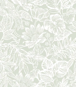 Peel and Stick Wallpaper Modern Wall Paper Green Boho Contact Paper Bedroom Bath - Picture 1 of 9