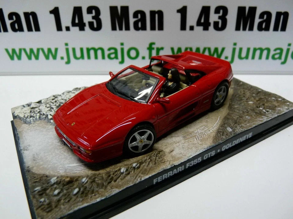 JB10 voiture 1/43 IXO 007 JAMES BOND : FERRARI F355 GTS - Immagine 1 di 1