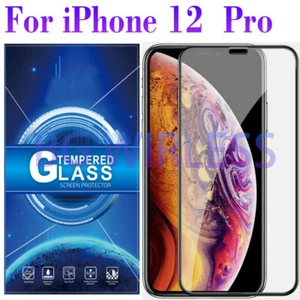 Película protectora de pantalla de vidrio templado transparente solo 10D para Apple iPhone 12 Pro - Imagen 1 de 5