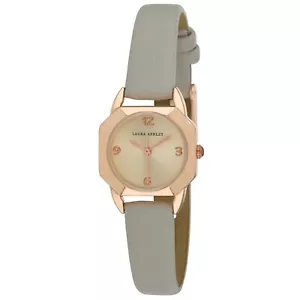 Laura Ashley Women's Hexagonal 24mm Vegan Leather Strap Watch - Picture 1 of 7
